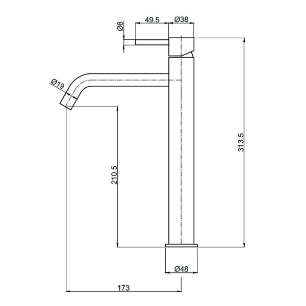 Смеситель для раковины AQUAme Siena AQM6214BC